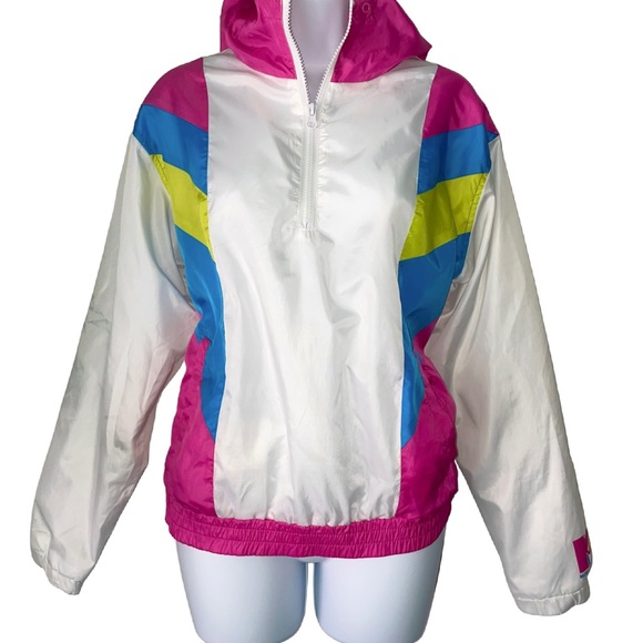 Retro Neon MTV Windbreaker, Small - Picture 5 of 7